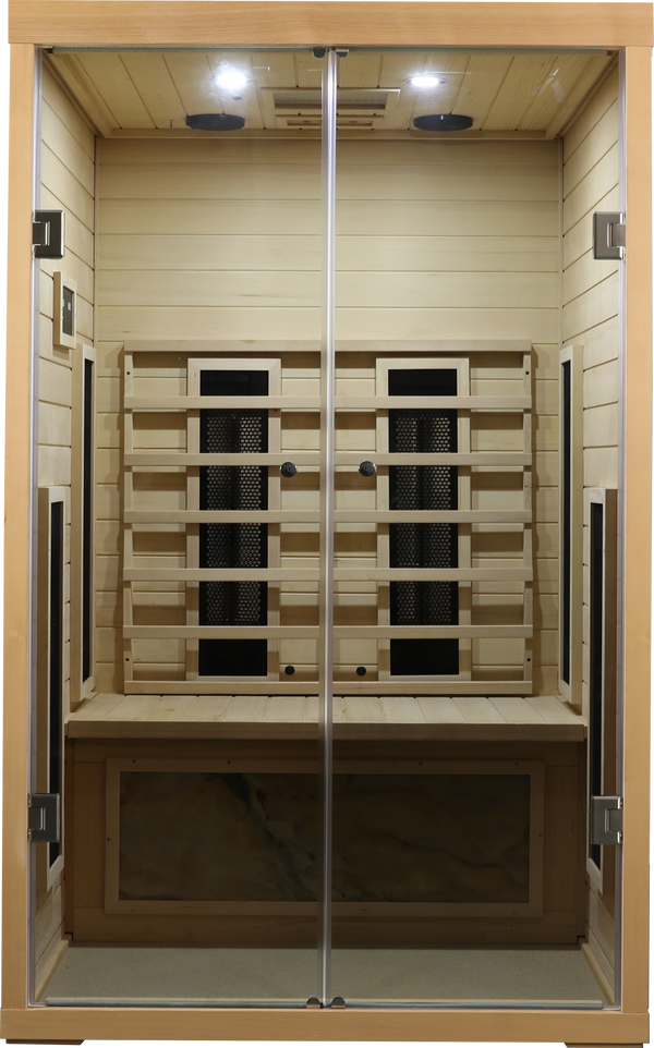 Two-Person Hemlock Infrared Home Sauna