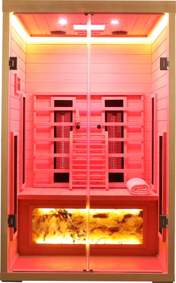 Two-Person Hemlock Infrared Home Sauna